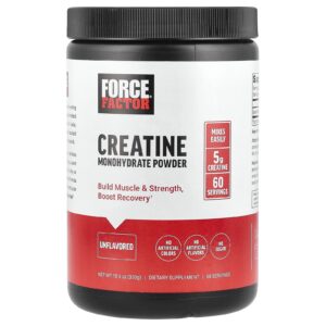 Force Factor Creatina Mono-hidratada em Pó Sem Sabor 300 g (106 oz)
