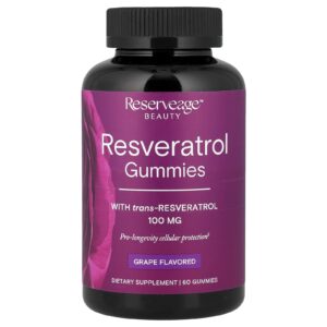 Reserveage Beauty Gomas de Resveratrol Uva 60 Gomas