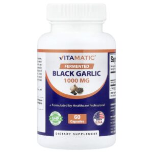 Vitamatic Alho Negro Fermentado 60 Cápsulas (500 mg por Cápsula)