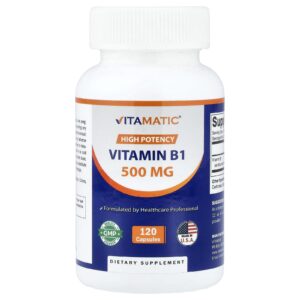 Vitamatic Vitamina B1 500 mg 120 Cápsulas
