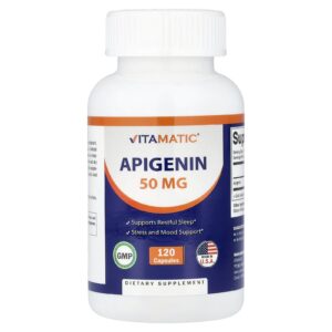 Vitamatic Apigenina 50 mg 120 Cápsulas