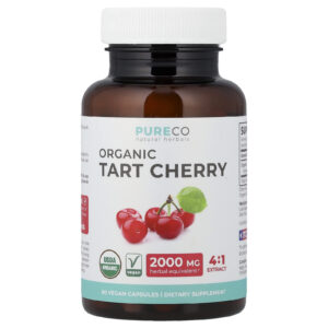 Pure Co. Amarena Orgânica 60 Cápsulas Veganas (500 mg por Cápsula)