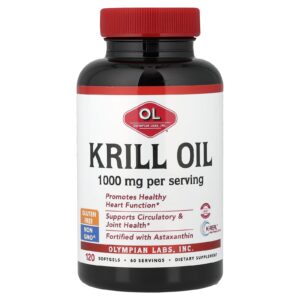 Olympian Labs Óleo de Krill 120 Cápsulas Softgel