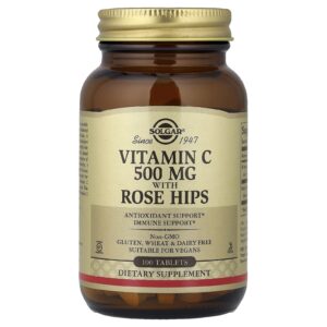 Solgar Vitamina C com Rosa-mosqueta 100 Comprimidos