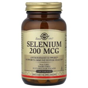 Solgar Selênio 200 mcg 100 comprimidos