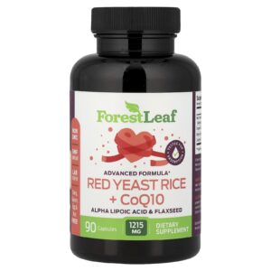 Forest Leaf Arroz com Fermento Vermelho + CoQ10 405 mg 90 Cápsulas