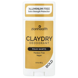 Zion Health Claydry Deodorant Bold Palo Santo 80 g (28 oz)