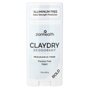 Zion Health Bold Desodorante ClayDry Sem Perfume 80 g (28 oz)