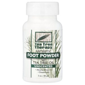 Tea Tree Therapy Pó Antisséptico para os Pés com Óleo de Melaleuca Sem Perfume 85 g (3 oz)