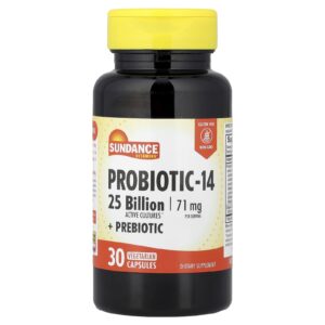 Sundance Vitamins Probiotic-14 30 Cápsulas Vegetarianas