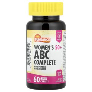 Sundance Vitamins Acima de 50 anos Multivitamínico Completo ABC Multimineral para Mulheres 60 Cápsulas Revestidas