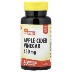 Sundance Vitamins Vinagre de Maçã 450 mg 60 Cápsulas de Liberação Rápida
