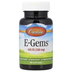 Carlson E-Gems® 400 UI (268 mg) 60 Cápsulas Softgel