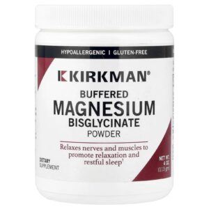 Kirkman Labs Bisglicinato de Magnésio Tamponado em Pó 113 g (4 oz)