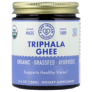 Pure Indian Foods Ghee de Triphala Orgânico 150 g (53 oz)