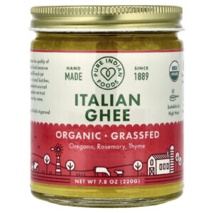Pure Indian Foods Ghee Italiano Orgânico 220 g (78 oz)