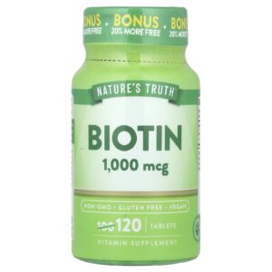 Natures Truth Biotina 1.000 mcg 120 comprimidos