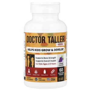 NuBest Doctor Taller™ Para Crianças de 2 a 9 Anos Uva 60 Comprimidos Mastigáveis