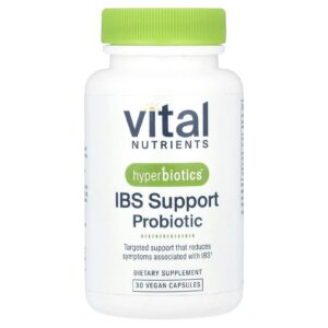 Vital Nutrients Hyperbiotics® Probiótico de Auxílio ao IBS 30 Cápsulas Veganas