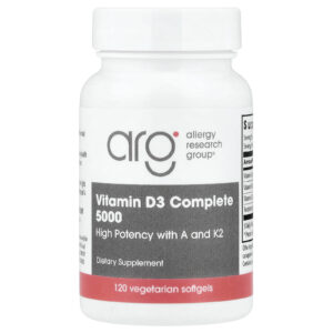 Allergy Research Group Vitamina D3 Completa 5.000 120 Cápsulas Softgel Vegetarianas