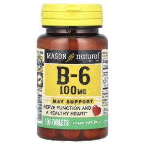Mason Natural Vitamina B6 100 Comprimidos