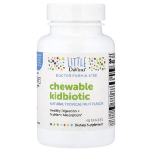 Little DaVinci Kidbiotic Mastigável Frutas Tropicais Naturais 45 Comprimidos