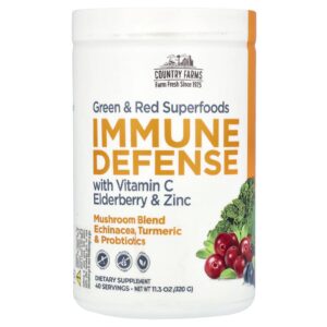 Country Farms Defesa Imunológica com Vitamina C Sabugueiro e Zinco 320 g (113 oz)