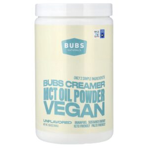 BUBS Naturals Bubs Creamer Óleo TCM em Pó Sem Sabor 300 mg (106 oz)