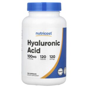 Nutricost Ácido Hialurônico 100 mg 120 Cápsulas