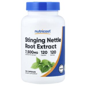 Nutricost Extrato da Raiz de Urtiga 120 Cápsulas (375 mg por Cápsula)