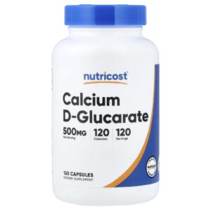 Nutricost D-Glucarato de Cálcio 500 mg 120 Cápsulas