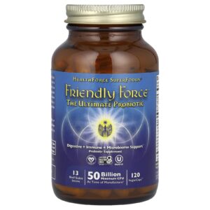 HealthForce Superfoods Friendly Force™ O Probiótico Definitivo 120 Cápsulas Veganas