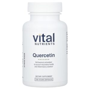 Vital Nutrients Quercetina 100 Cápsulas Veganas (250 mg por Cápsula)