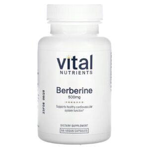 Vital Nutrients Berberina 500 mg 60 Cápsulas Veganas