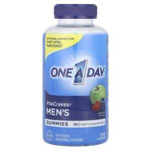 One-A-Day Masculino VitaCraves Suplemento Multivitamínico / Multimineral Com Sabor Artificial 170 Gomas