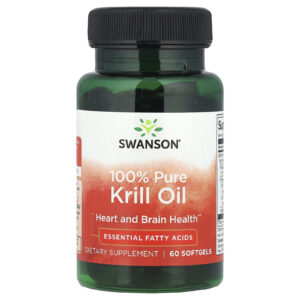 Swanson Óleo de Krill 100% Puro 60 Cápsulas Softgel