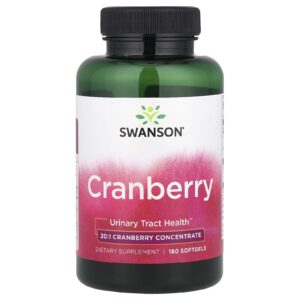 Swanson Cranberry 180 Cápsulas Softgel