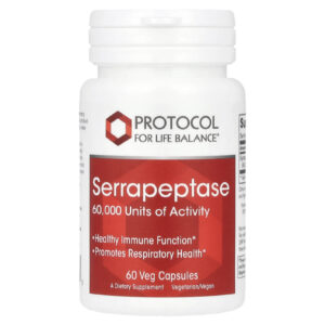 Protocol for Life Balance Serrapeptase 33 mg 60 Cápsulas Vegetais