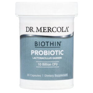 Dr. Mercola Probiótico Biothin® Lactobacillus gasseri 250 mg (10 Bilhões de UFCs) 30 Cápsulas
