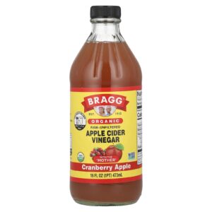 Bragg Vinagre de Maçã Orgânico com a Mãe Cranberry e Maçã 473 ml (16 fl oz)