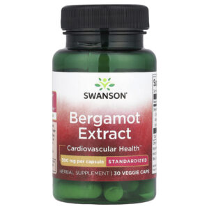 Swanson Extrato de Bergamota 500 mg 30 Cápsulas Vegetais