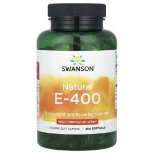 Swanson Vitamina E 400 UI 250 Cápsulas Softgel