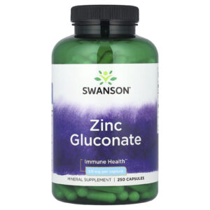 Swanson Gluconato de Zinco 50 mg 250 Cápsulas