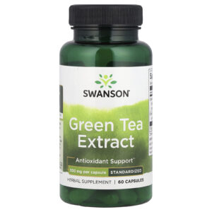 Swanson Extrato de Chá Verde 500 mg 60 Cápsulas