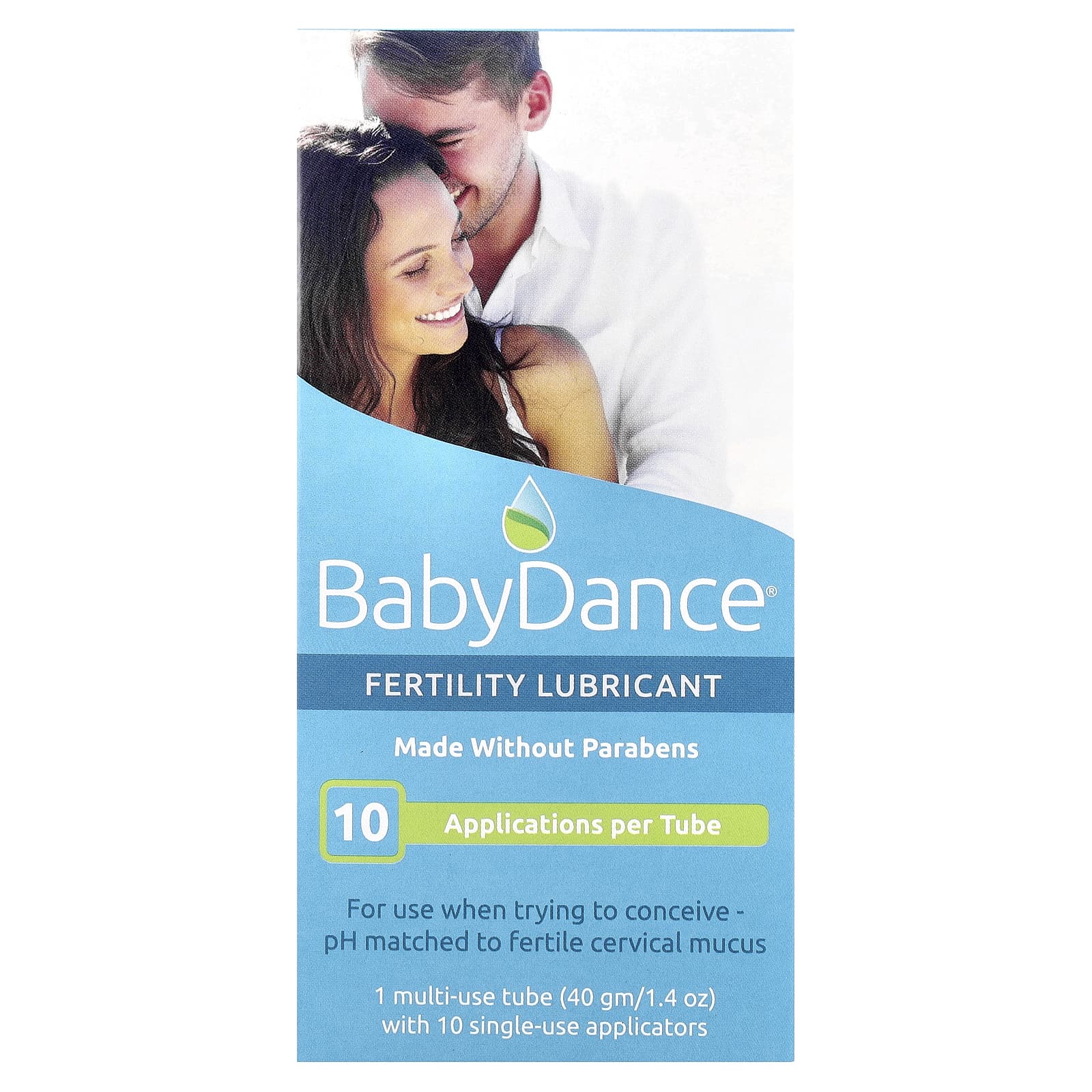 Fairhaven Health Baby Action Lubrificante para Fertilidade 1 Tubo Multiuso com 10 Aplicadores de Uso Único