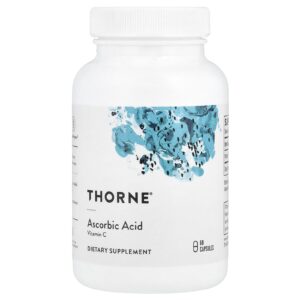 Thorne Ácido Ascórbico Vitamina C 60 Cápsulas (1.000 mg por Cápsula)