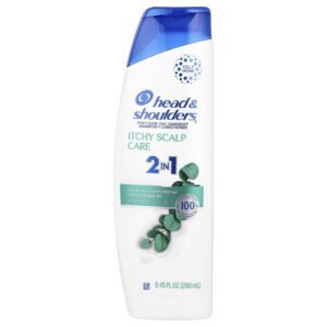 Head & Shoulders Cuidados com a Coceira do Couro Cabeludo Shampoo + Condicionador 2 em 1 Infundido com Eucalipto 250 ml (845 fl oz)