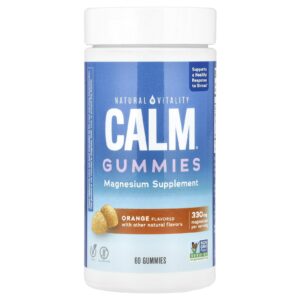 Natural Vitality CALM® Gomas de Magnésio Sabor Laranja 60 Gomas (825 mg por Goma)