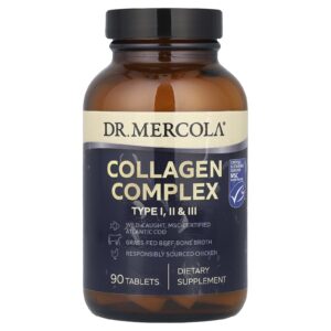 Dr. Mercola Complexo de Colágeno Tipos I II e III 90 Comprimidos