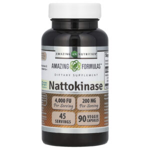 Amazing Nutrition Nattokinase 90 Cápsulas Vegetais (100 mg por Cápsula)